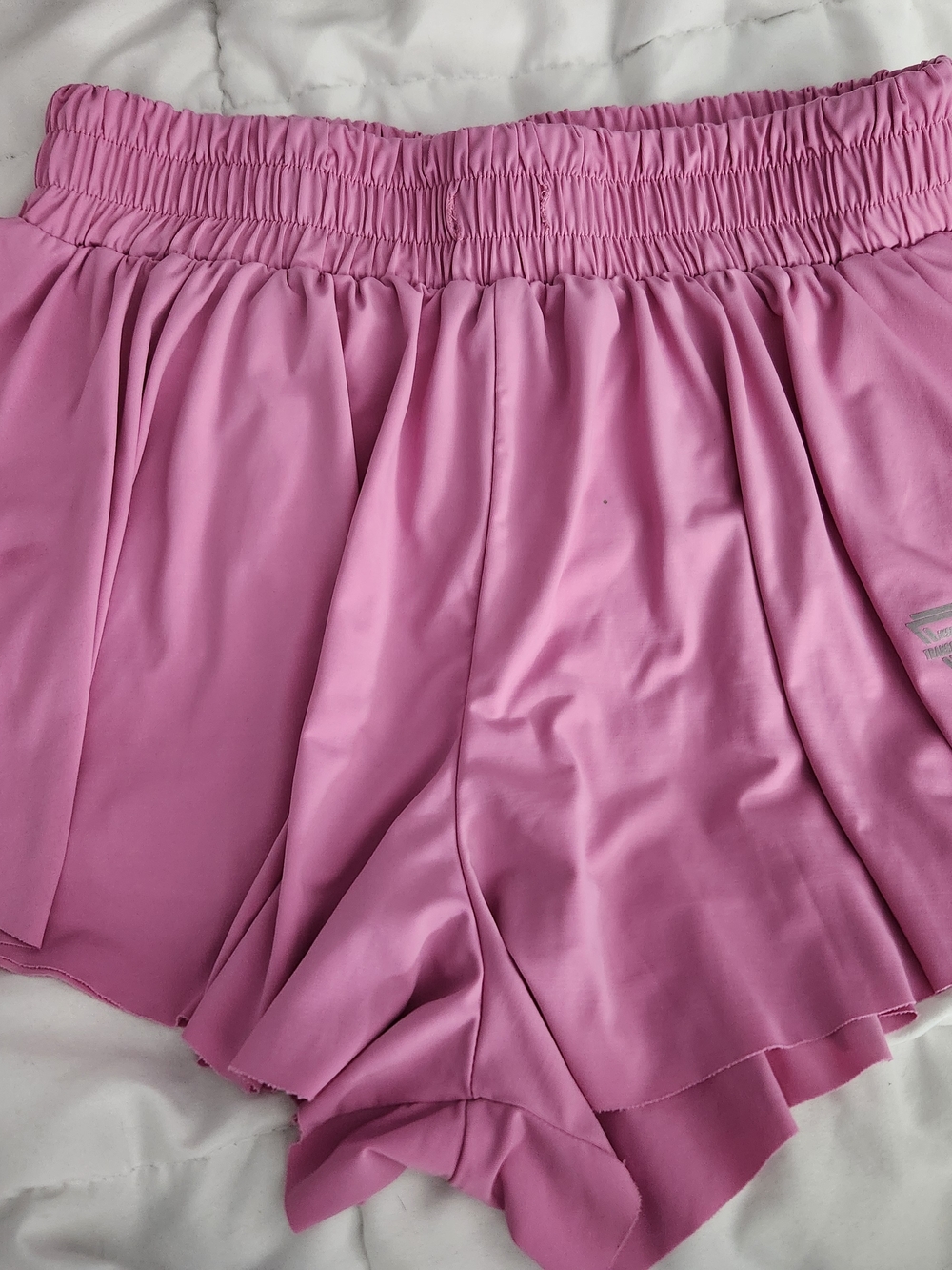 Women’s Pink Elastic-Waist Lounge Shorts